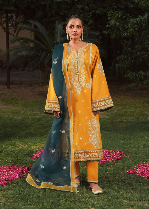 2544B - Embroidered 3Pc Dress - Zarqun Premium
