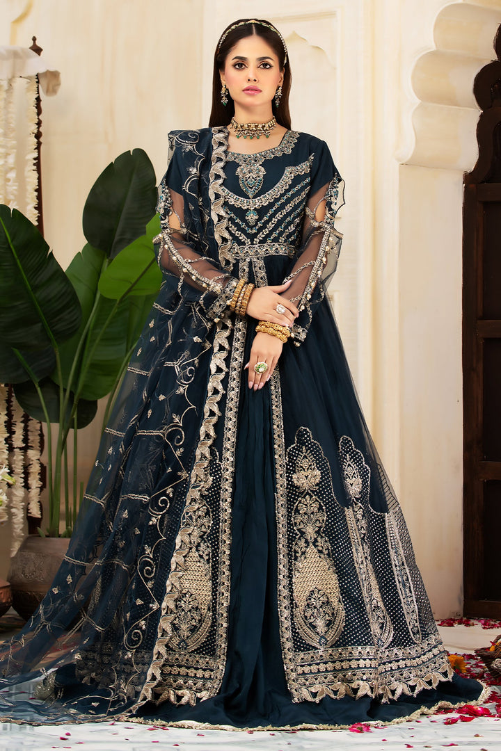 2403B - Embroidered Formal Dress - Zarqun Premium