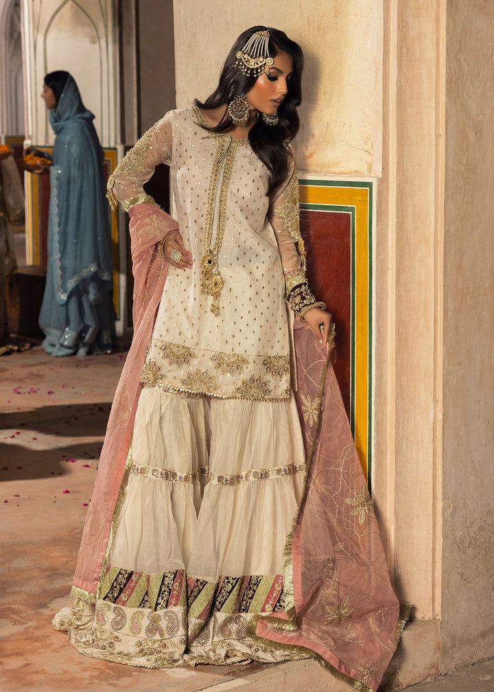 2502A - Embroidered Formal Dress - Zarqun Premium