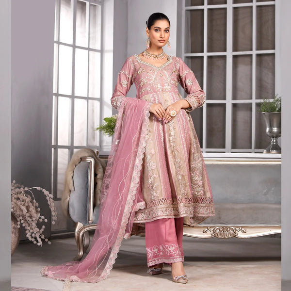 3 Piece Tea Pink Fancy Frock