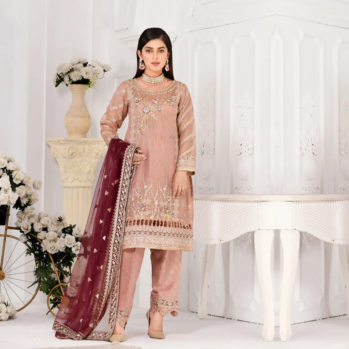 2303B - Embellished Pret Suit - Zarqun Premium