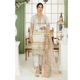 3 Piece schiffli embroidered Dress