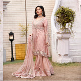 3 Pcs Angrakha Style Frock Dress