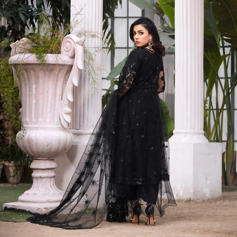 3 Piece Black Flare Maxi