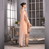 3 Piece Peach Long Shirt