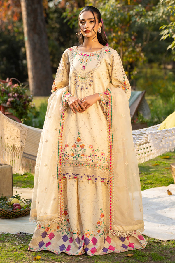 Alnisa 3Pc - Embroidered Luxe PRET