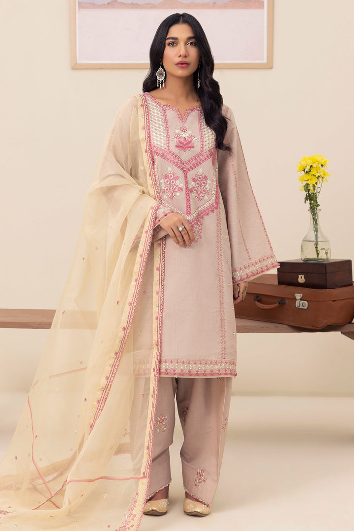 2476B - Casual Embroidered Suit - Zarqun Premium