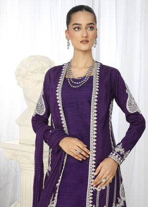 2466B - Korean Silk Suit - Zarqun Premium