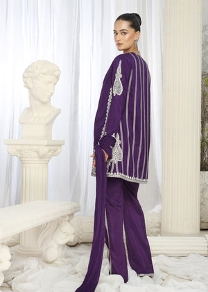 2466B - Korean Silk Suit - Zarqun Premium