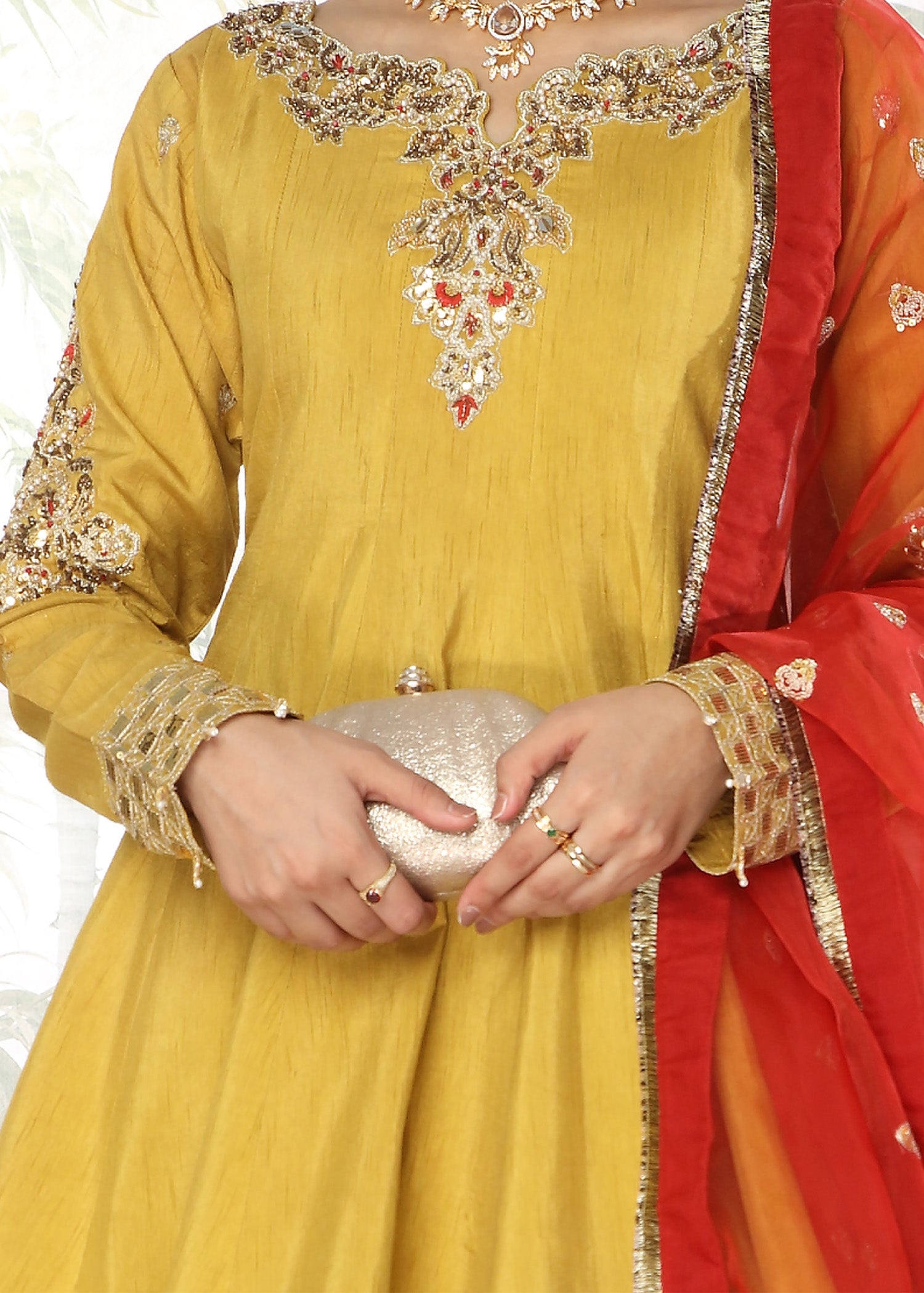 2462A - Korean Silk Suit - Zarqun Premium