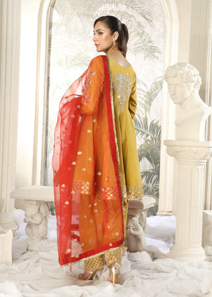 2462A - Korean Silk Suit - Zarqun Premium