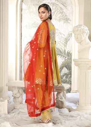 2462A - Korean Silk Suit - Zarqun Premium