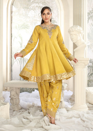 2462A - Korean Silk Suit - Zarqun Premium