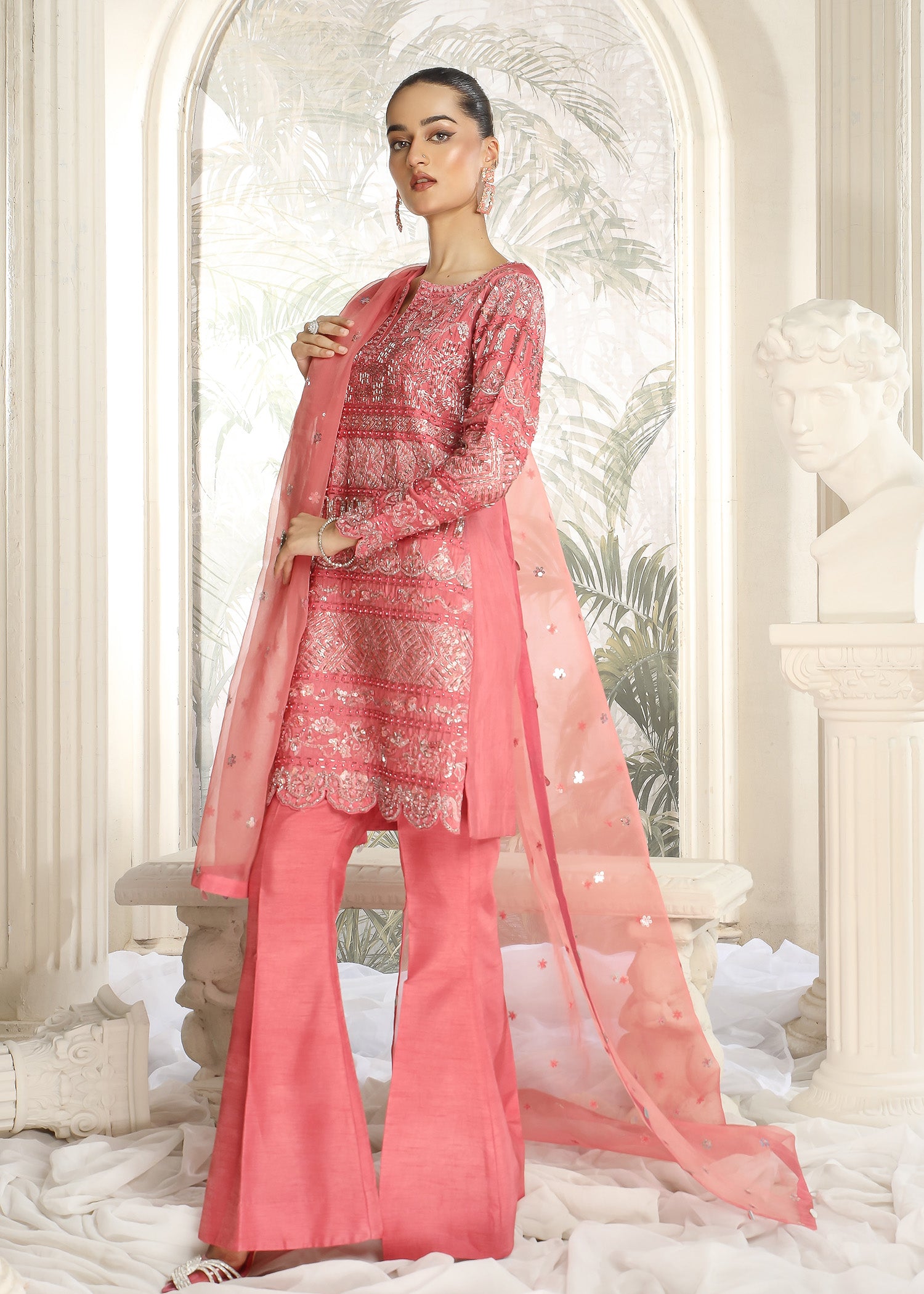 2461B - Korean Silk Suit - Zarqun Premium