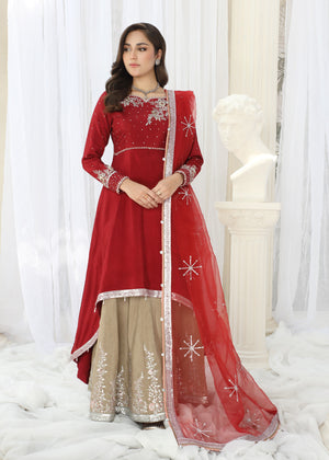 2463B - Korean Silk Suit - Zarqun Premium