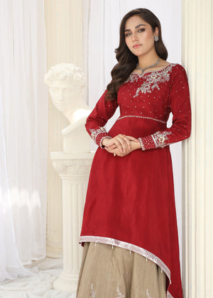 2463B - Korean Silk Suit - Zarqun Premium