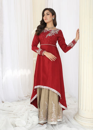 2463B - Korean Silk Suit - Zarqun Premium