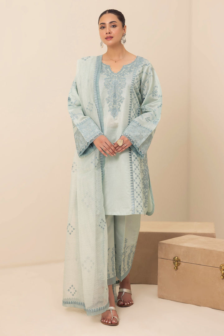 2479A - Casual Embroidered Suit - Zarqun Premium