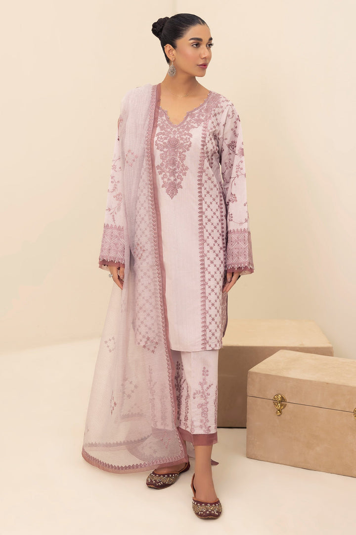 2479B - Casual Embroidered Suit - Zarqun Premium