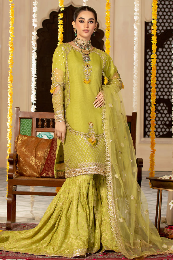 Mehndi 3Pc Formal Dress