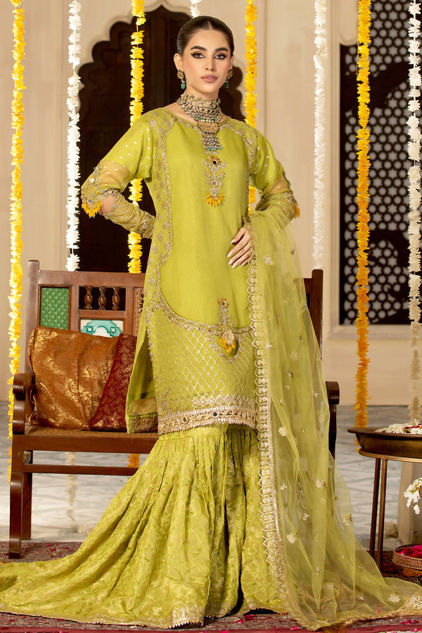 Mehndi 3Pc Formal Dress