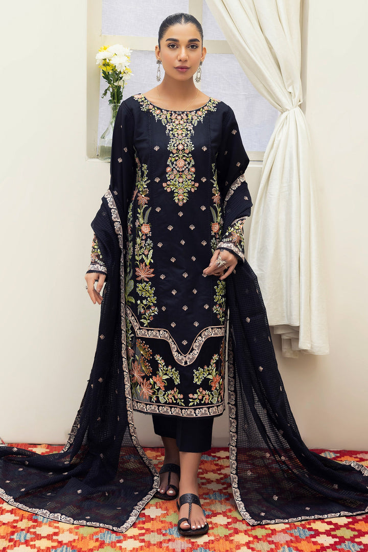 2480B - Casual Embroidered Suit - Zarqun Premium