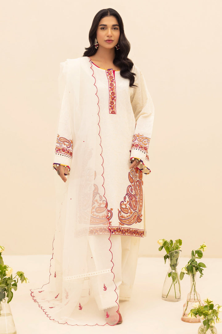 2473B - Casual Embroidered Suit - Zarqun Premium
