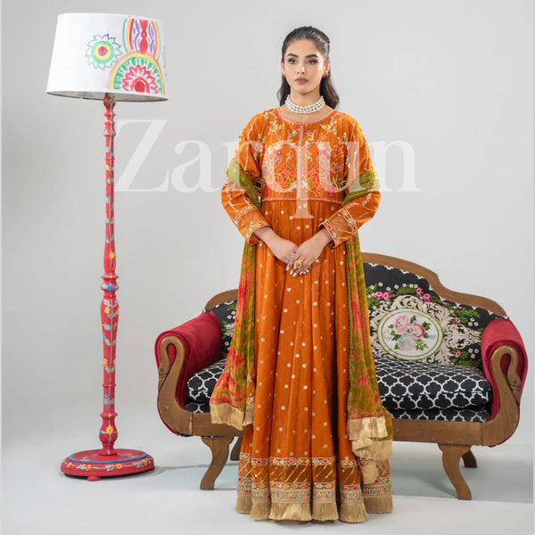 Amber - 3Pc Embroidered Cotton Dress