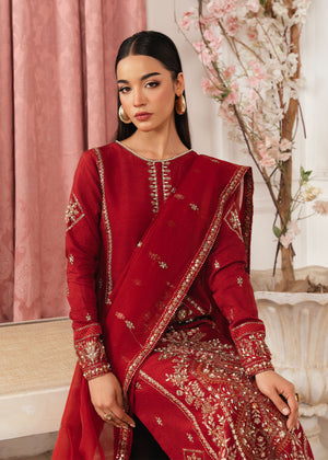 2530B - Embroidered 3Pc Dress - Zarqun Premium