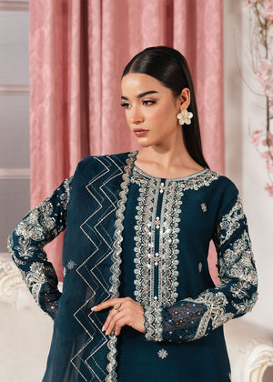 2534B - Embroidered 3Pc Dress - Zarqun Premium