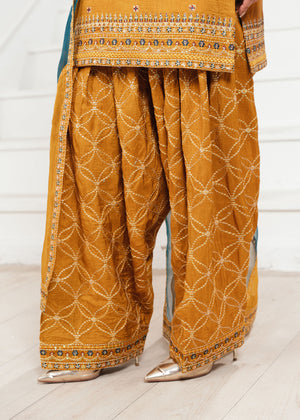 2527B - Embroidered 3Pc Dress - Zarqun Premium