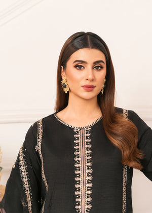 2530A - Embroidered 3Pc Dress - Zarqun Premium