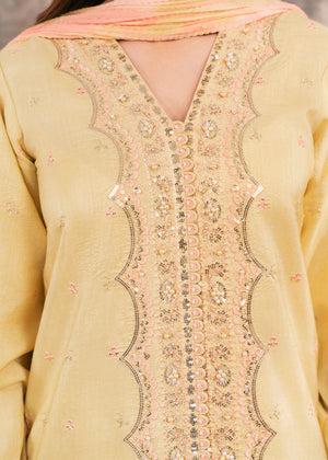 2533A - Embroidered 3Pc Dress - Zarqun Premium