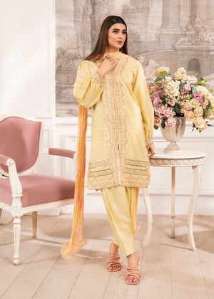 2533A - Embroidered 3Pc Dress - Zarqun Premium