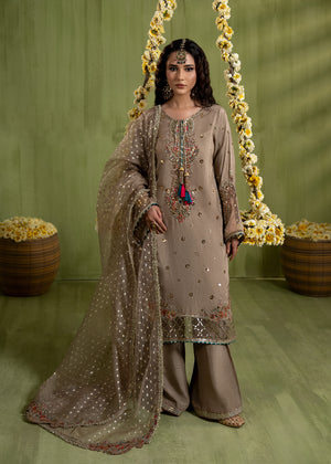 2610B - Raw Silk Eid Suit - Zarqun Premium