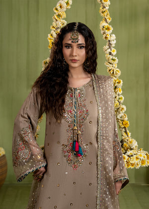 2610B - Raw Silk Eid Suit - Zarqun Premium