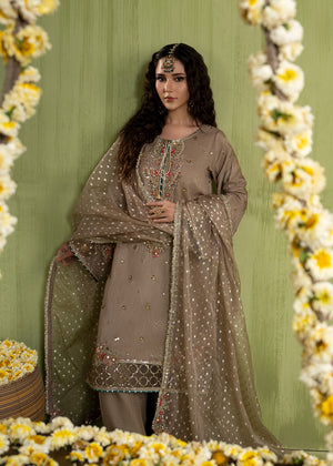 2610B - Raw Silk Eid Suit - Zarqun Premium