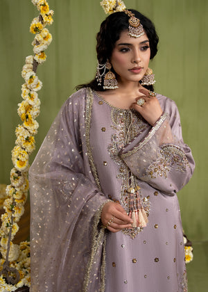 2610A - Raw Silk Eid Suit - Zarqun Premium