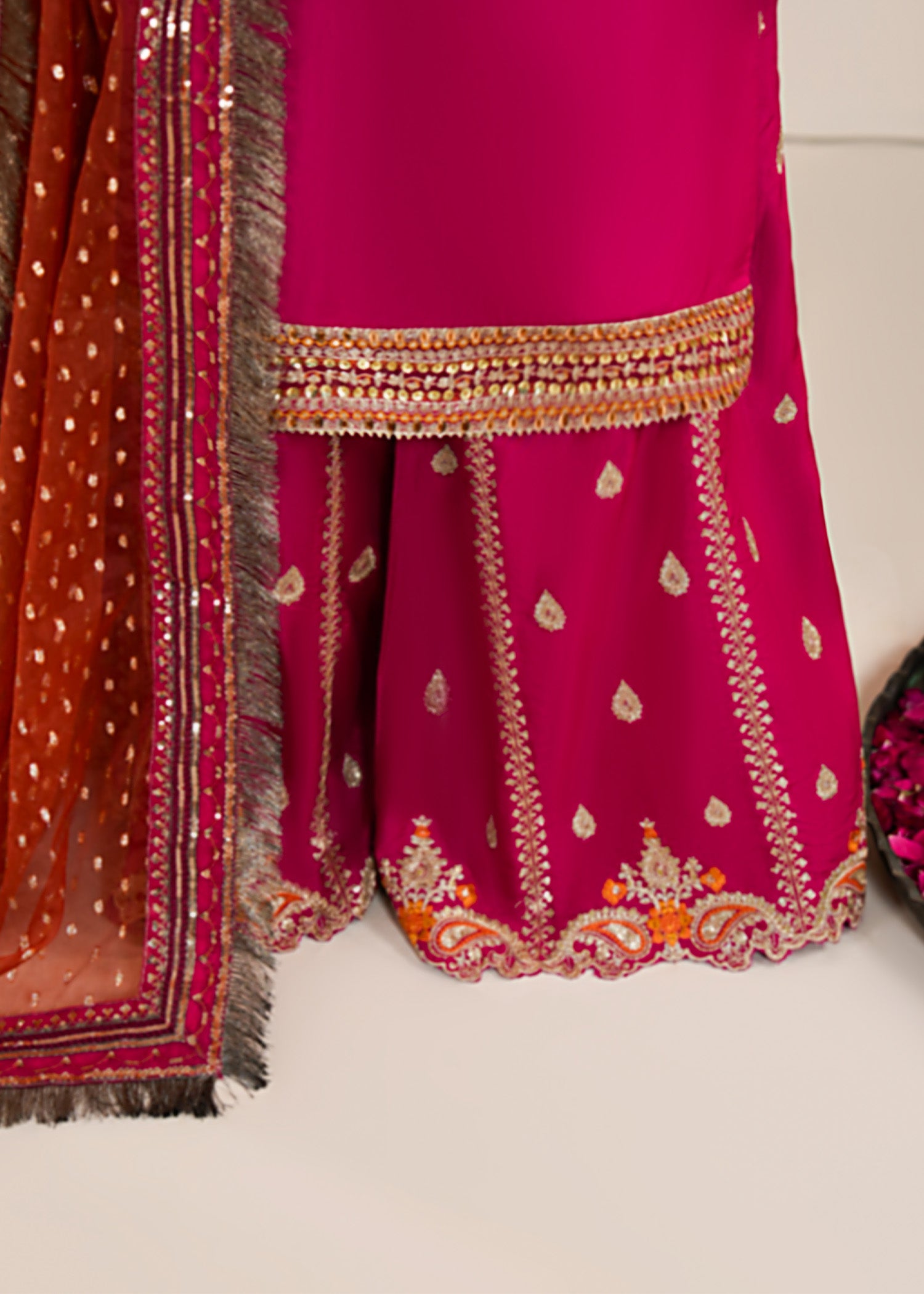 2608B - Raw Silk Eid Suit - Zarqun Premium