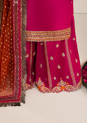 2608B - Raw Silk Eid Suit - Zarqun Premium