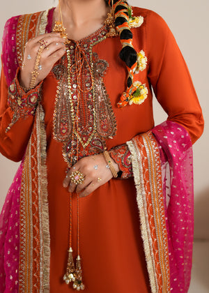 2608A - Raw Silk Eid Suit - Zarqun Premium
