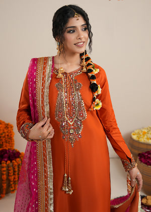 2608A - Raw Silk Eid Suit - Zarqun Premium