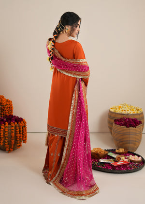 2608A - Raw Silk Eid Suit - Zarqun Premium