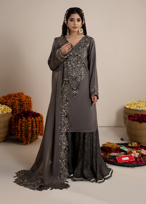 2607B - Raw Silk Eid Suit - Zarqun Premium