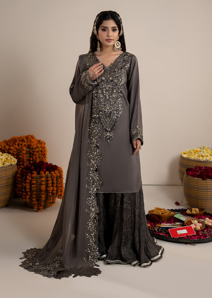 2607B - Raw Silk Eid Suit - Zarqun Premium