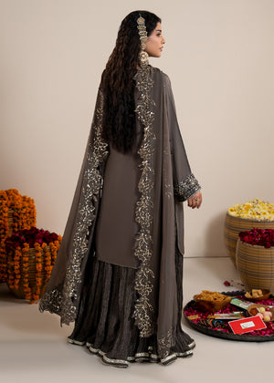 2607B - Raw Silk Eid Suit - Zarqun Premium