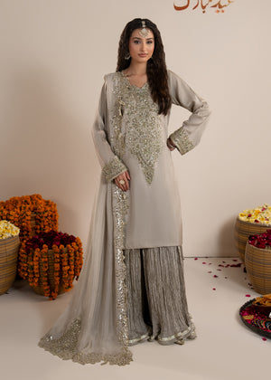 2607A - Raw Silk Eid Suit - Zarqun Premium