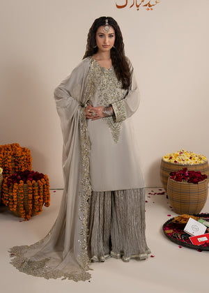 2607A - Raw Silk Eid Suit - Zarqun Premium