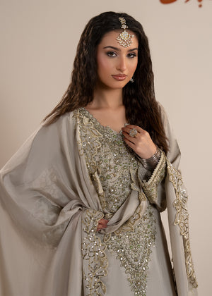 2607A - Raw Silk Eid Suit - Zarqun Premium