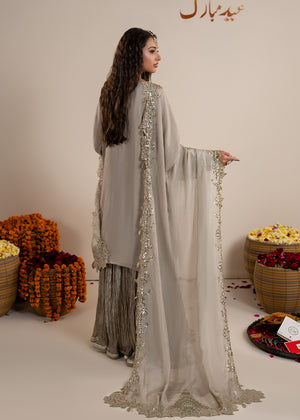 2607A - Raw Silk Eid Suit - Zarqun Premium